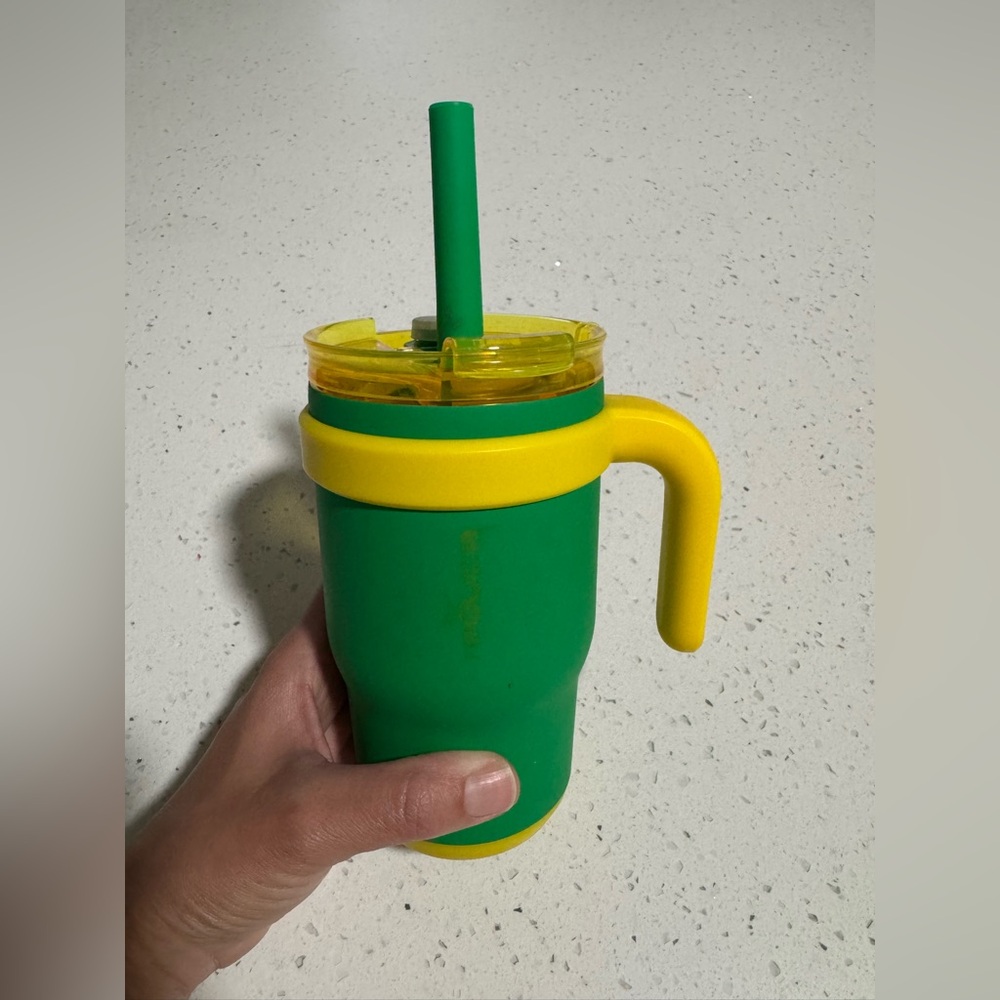 Kids 14oz Reduce Green and Yellow Mug